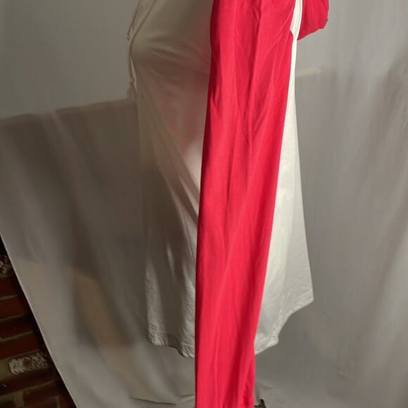 NWOT vineyard vines 100% cotton white and hot pink swimsuit cover up - Picture 4 of 5